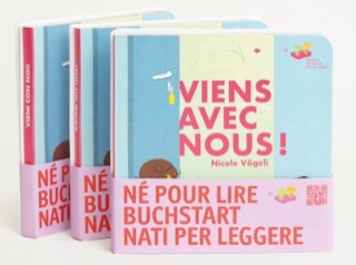 Scatola con 24 libri-regali Nati per leggere in francese