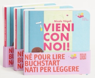 Scatola con 24 libri-regali Nati per leggere in italiano